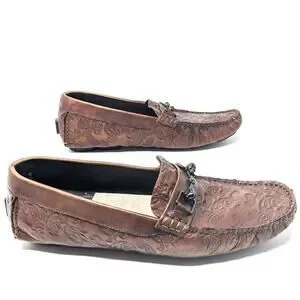 Robert Graham Shoes Mens 10.5 Tequila Leather Brown Driving Loafers Slip On Robert Graham | Shoes | Robert Graham Shoes Mens 5 Tequila  main image 2